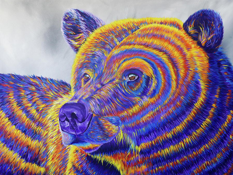 Mountain Painting - Baroness - Bear by Kylie Fine Art