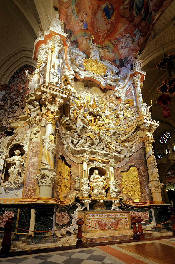 Baroque Altar Toledo Photograph by Sally Weigand