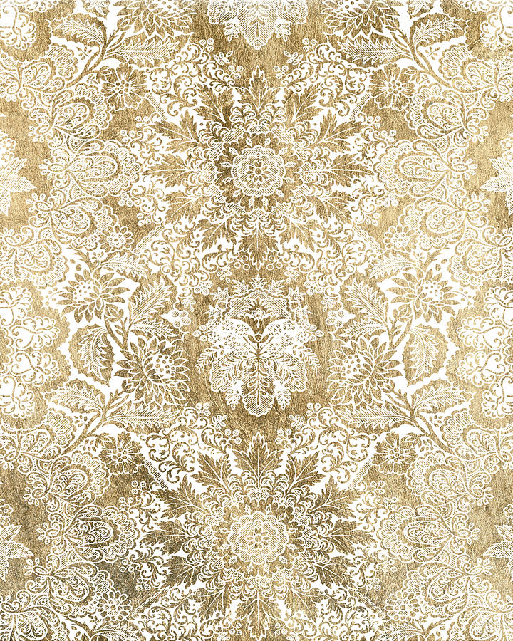Baroque Tapestry In Gold II Painting by Vision Studio