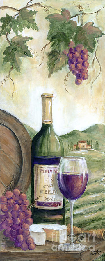 Barrel of Red Painting by Marilyn Dunlap