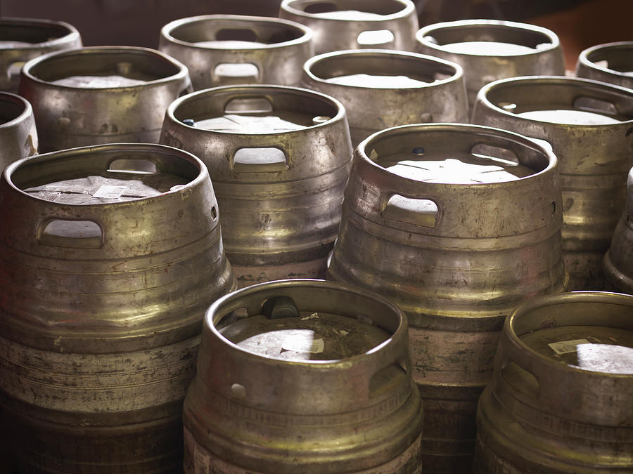 Barrels In Brewery Photograph by Monty Rakusen