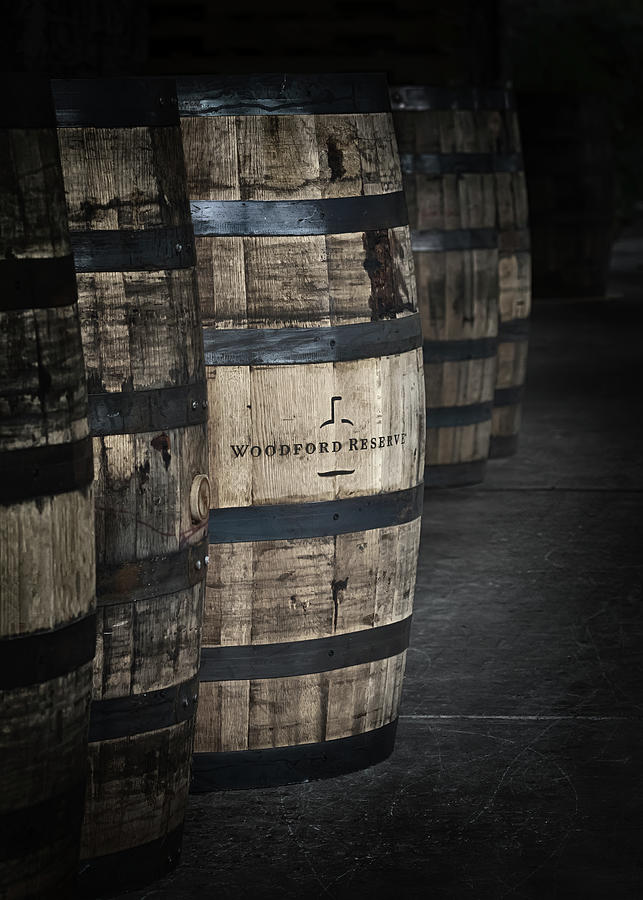 Woodford Reserve Photograph - Barrels of Bourbon by Susan Rissi Tregoning