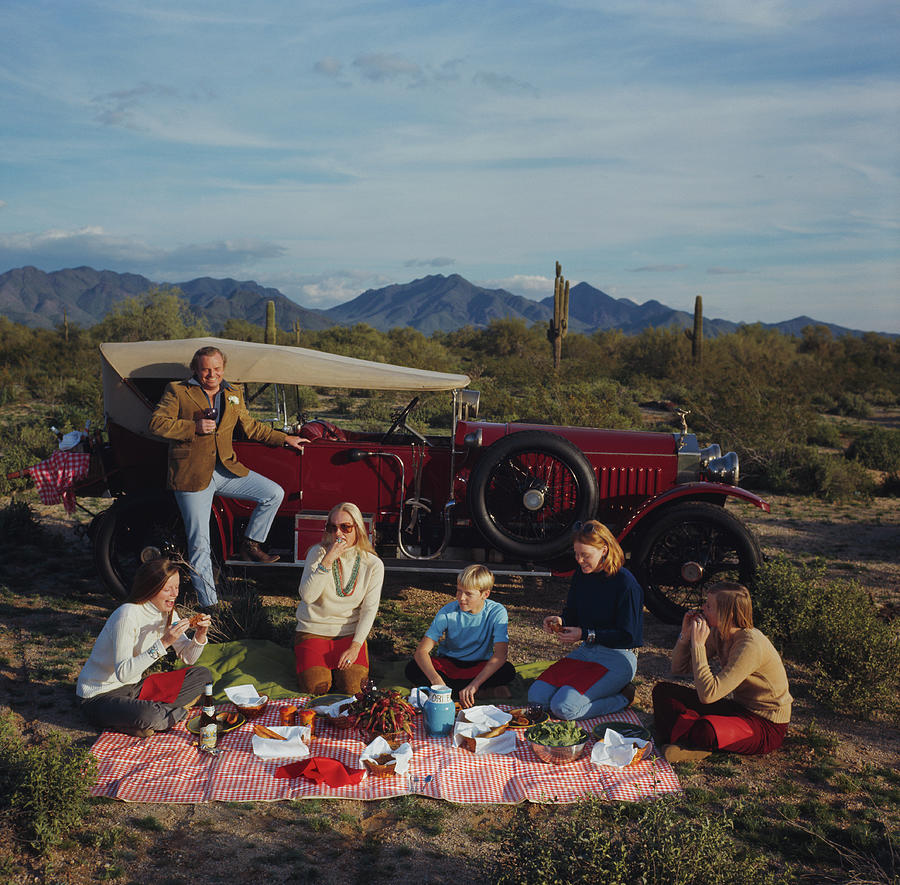 Barrett Family Picnic Photograph by Slim Aarons Barrett Family Picnic Photograph by Slim Aarons