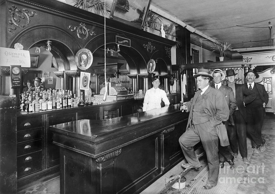 Barroom Of The 1900s by Bettmann