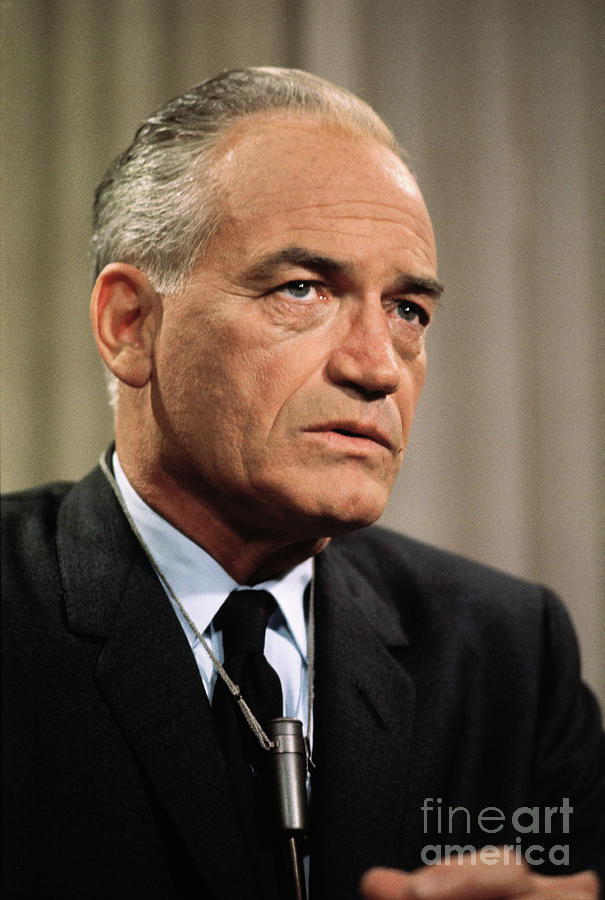 Barry Goldwater In Pensive Mood By Bettmann   Barry Goldwater In Pensive Mood Bettmann 