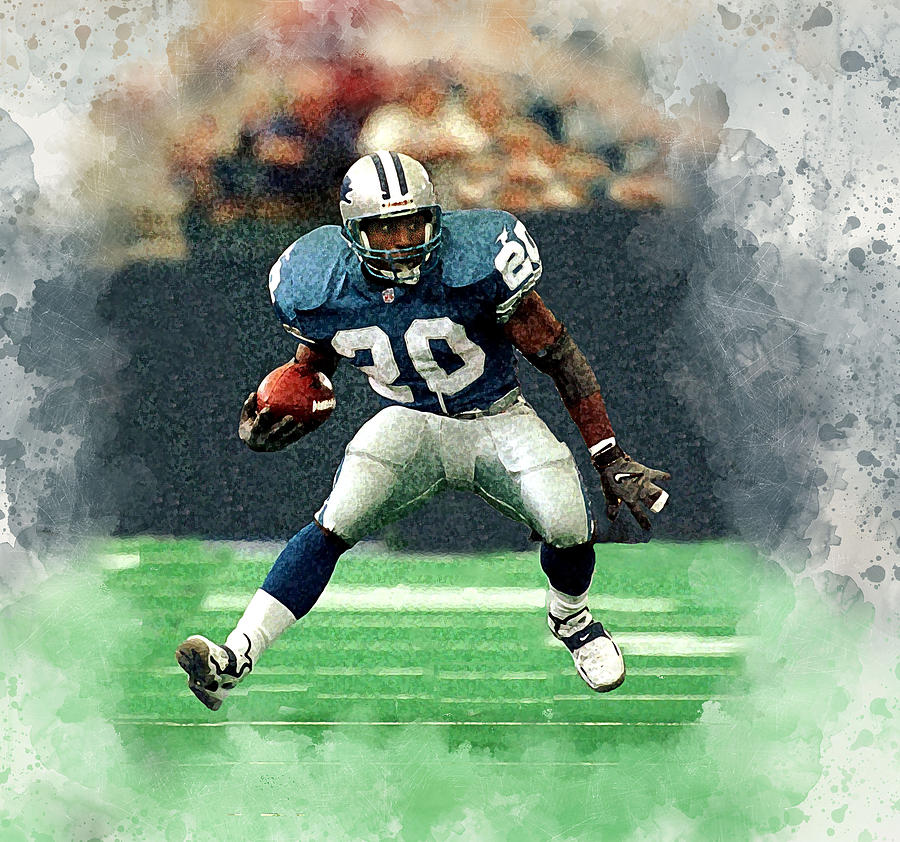 Barry Sanders Digital Art by Karl Knox