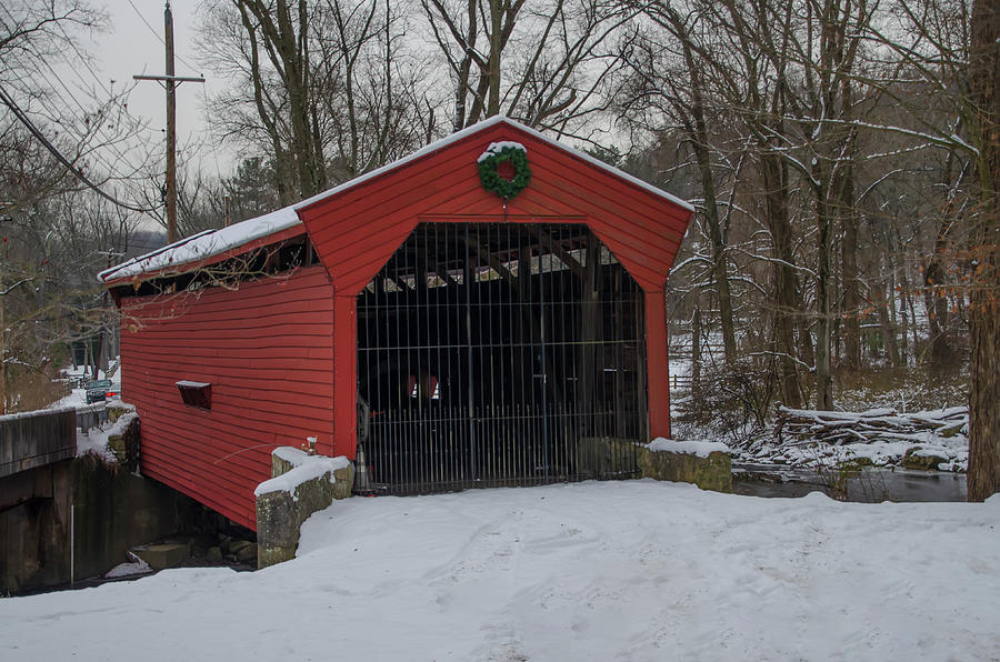 Bartram Covered Bridge - Newtown Square Pa Photograph by Bill Cannon