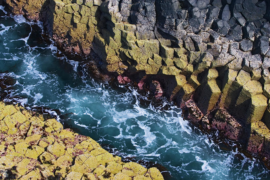 Basalt And Sea Water Staffa Photograph by Heike Odermatt