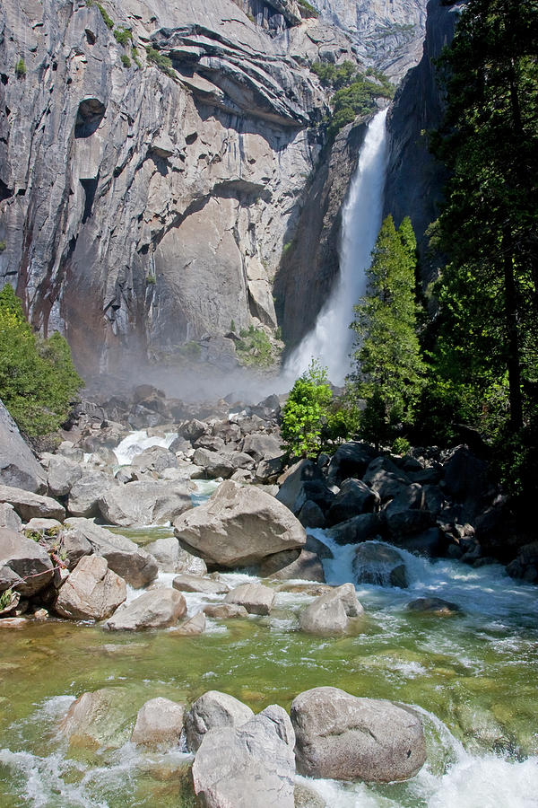 Base Of Yosemite Falls In Spring by Mark Miller Photos