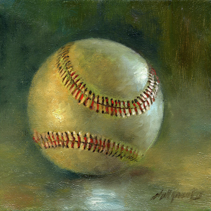 Baseball #8 Painting by Hall Groat Ii
