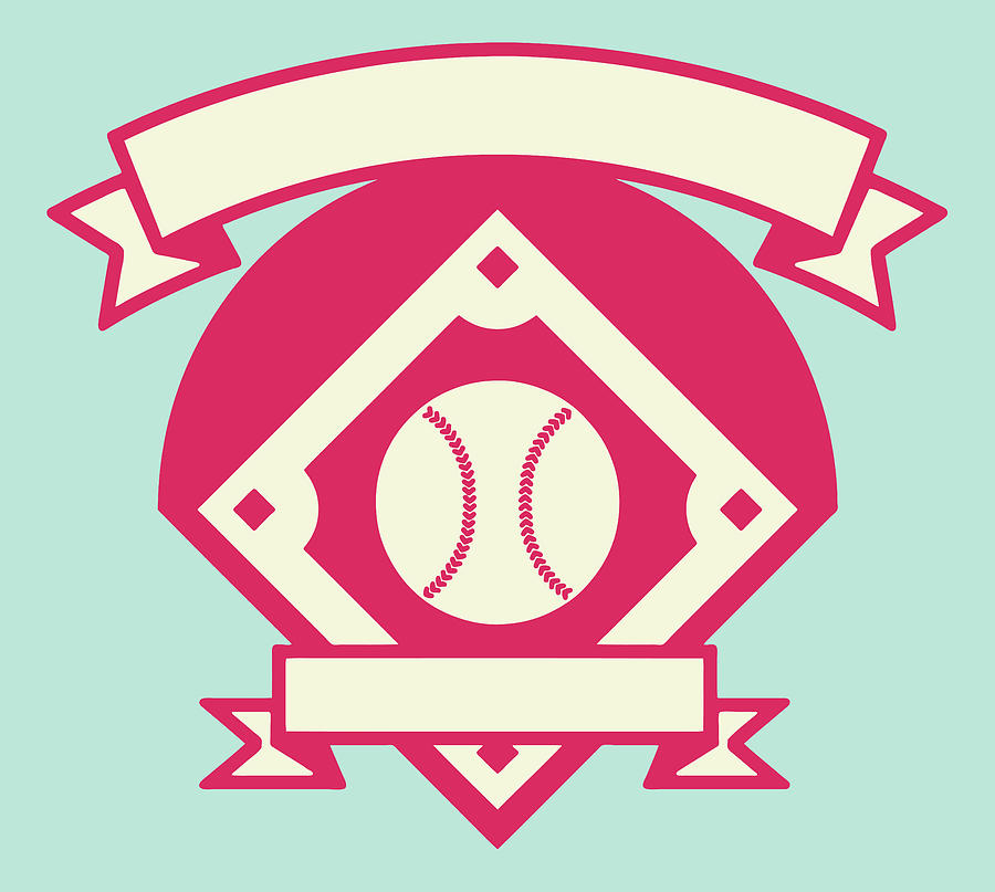 Baseball Drawing - Baseball Banner by CSA Images