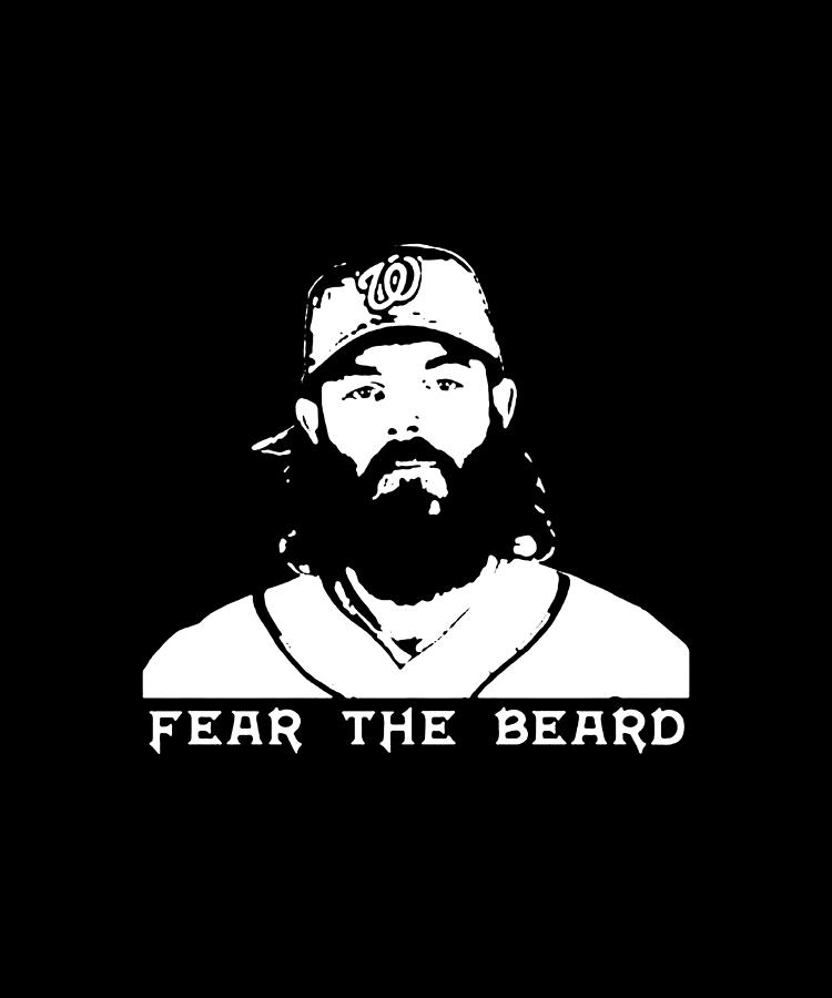 Baseball Fear The Beard Washington Jayson Werth beard Digital Art