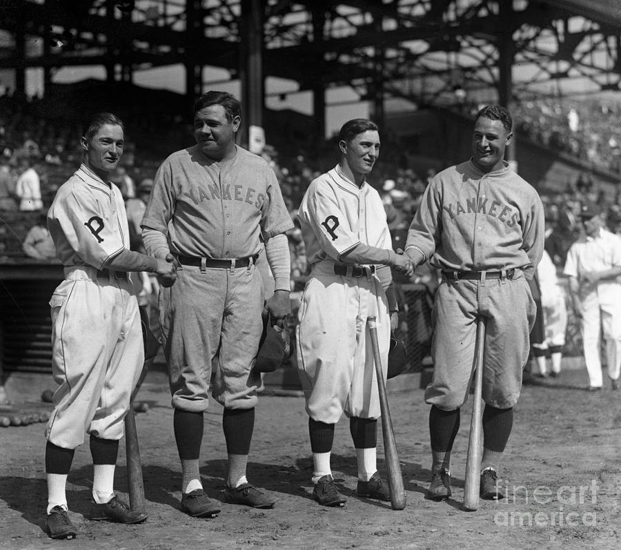 Baseball Players Uniforms Spell 1946 by Bettmann