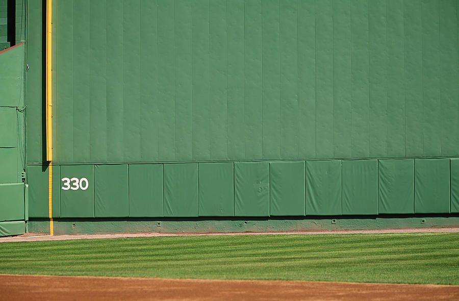 Baseball Left Field Wall, Fenway Park Photograph by David Madison