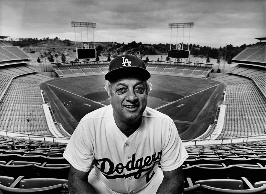 Baseball Manager Tommy Lasorda Portrait Photograph by George Rose