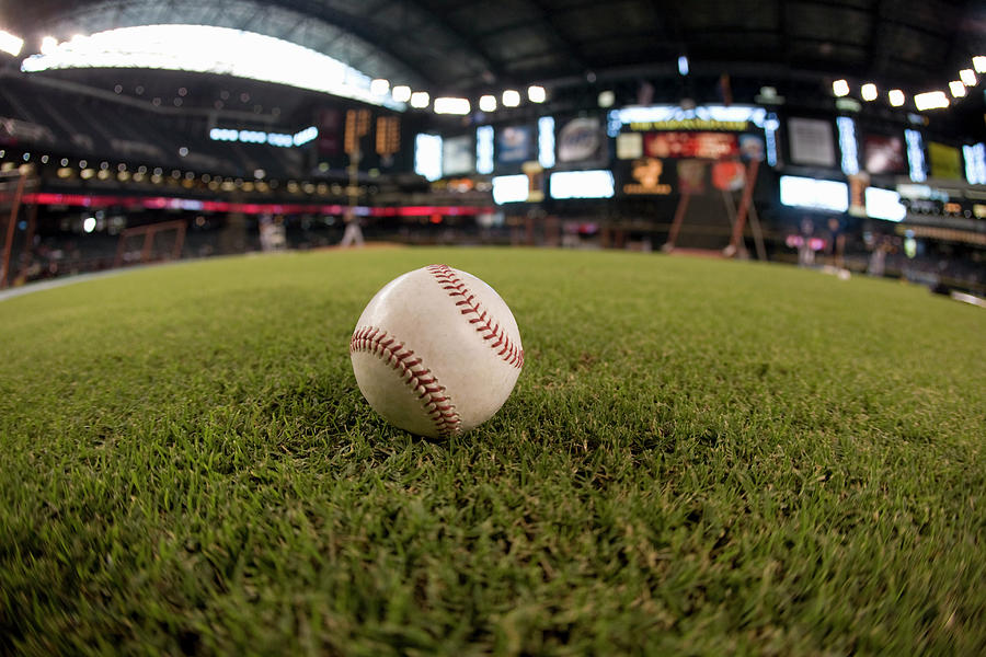 Baseball On Field Fish-eye Photograph by Jerry Driendl Baseball On Field Fish-eye Photograph by Jerry Driendl