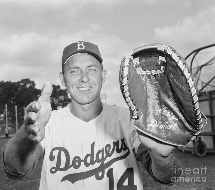 Baseball Player Gil Hodges Holding Photograph by Bettmann