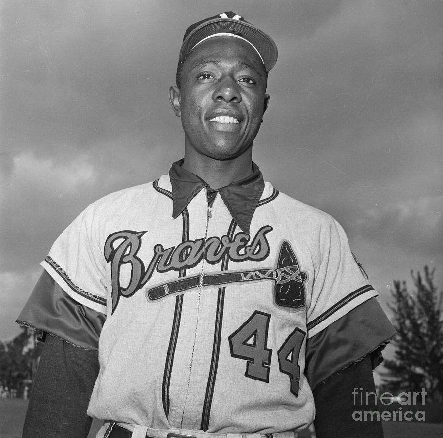 Baseball Player Hank Aaron In Uniform Photograph by Bettmann