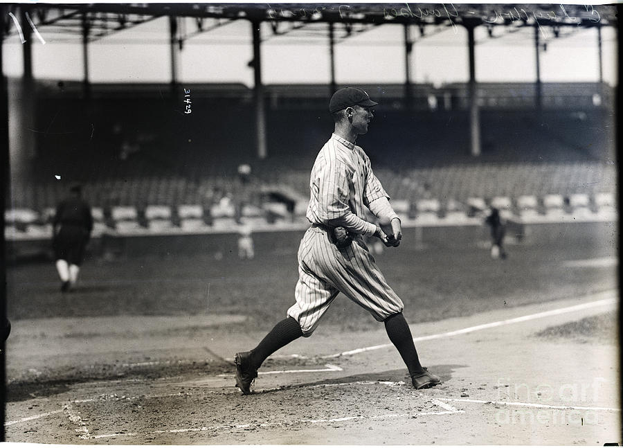 Baseball Player Takes Swing With Bat Photograph by Bettmann - Fine Art  America