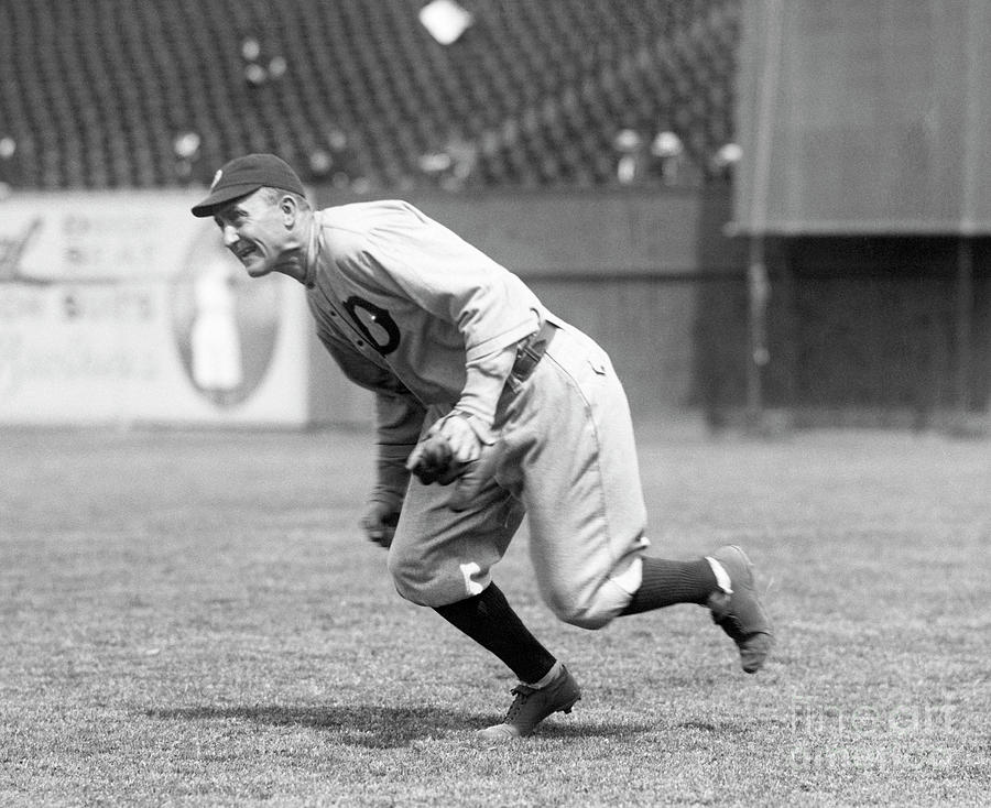 Baseball Player Ty Cobb Fielding Ball Photograph by Bettmann