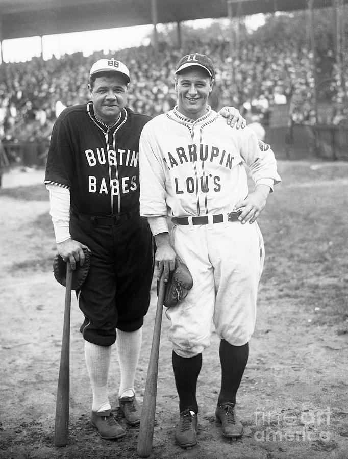 Baseball Players Babe Ruth And Lou Photograph by Bettmann