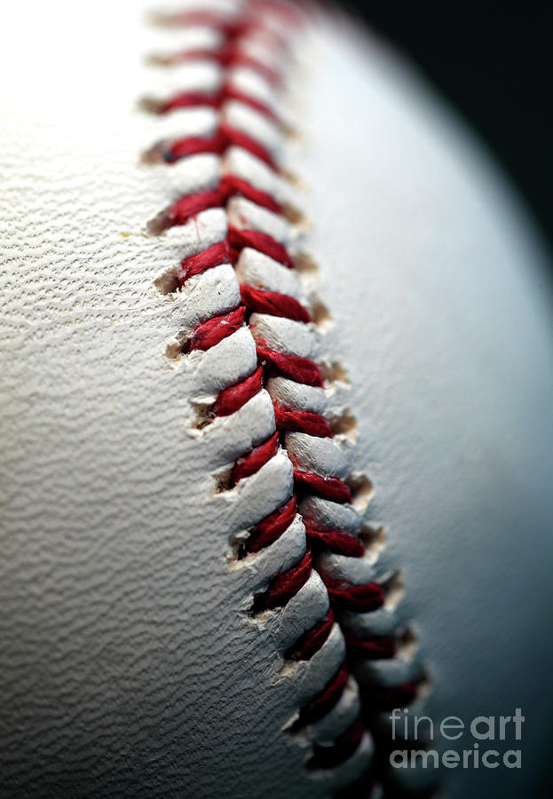 Baseball Right Stitches Photograph by John Rizzuto