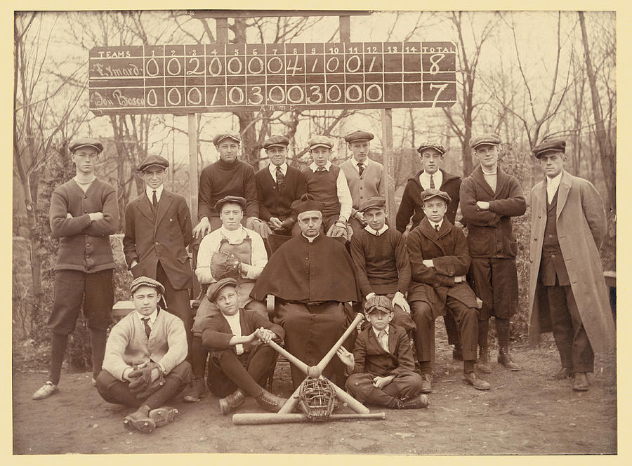 Baseball team, Eymard Seminary, Suffern, N.Y. Painting by Unknown
