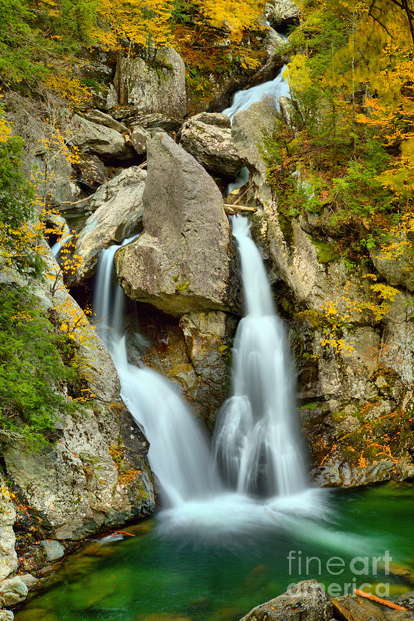 Bash Bish Framed By Fall Foliage Photograph by Adam Jewell
