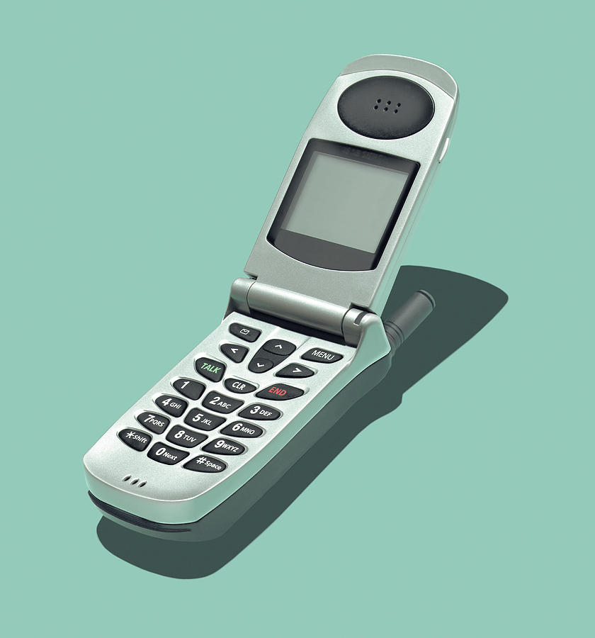 Device Drawing - Basic Cell Phone by CSA Images