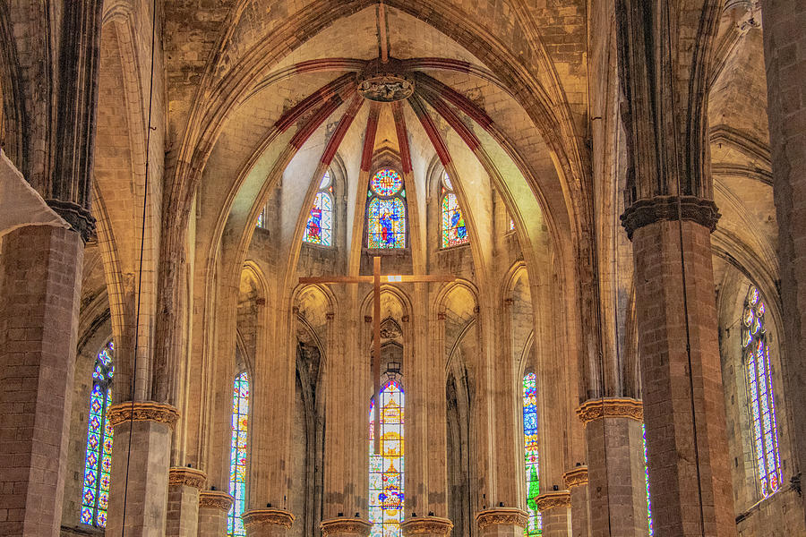 Basilica of Saint Mary of the Sea, Barcelona Photograph by Marcy Wielfaert