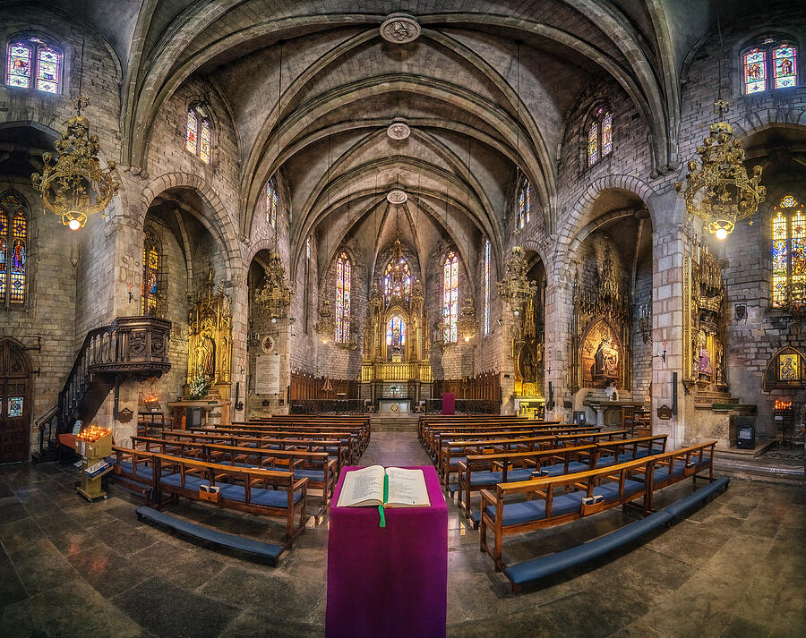 Barcelona Photograph - Basilica Purissima Concepci by Antoni Figueras