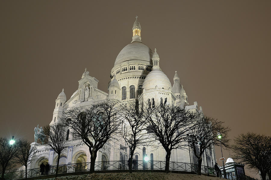 Basilique Du Sacre Coeur In Paris Digital Art by Nicolas Jouhet