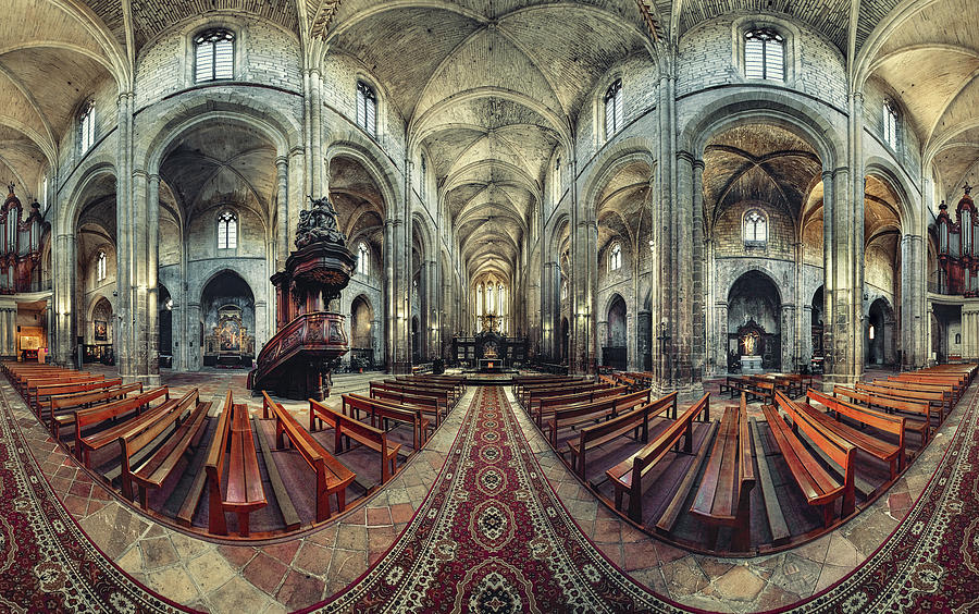 Basilique Sainte-marie-madeleine Photograph by Christian Marcel