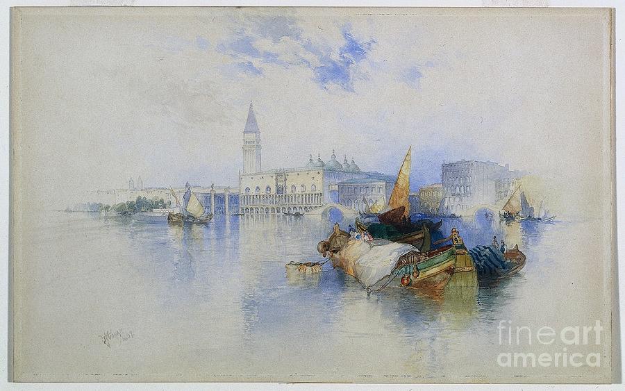 Basin Of San Marco Drawing by Heritage Images