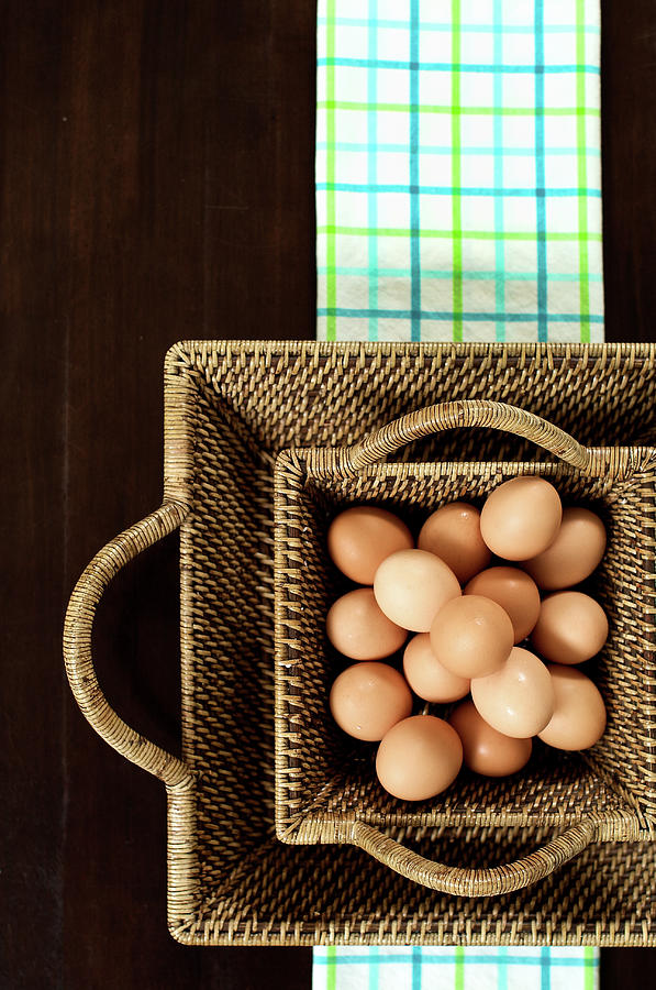 Basket Of Brown Eggs Photograph by Joey Celis Basket Of Brown Eggs Photograph by Joey Celis