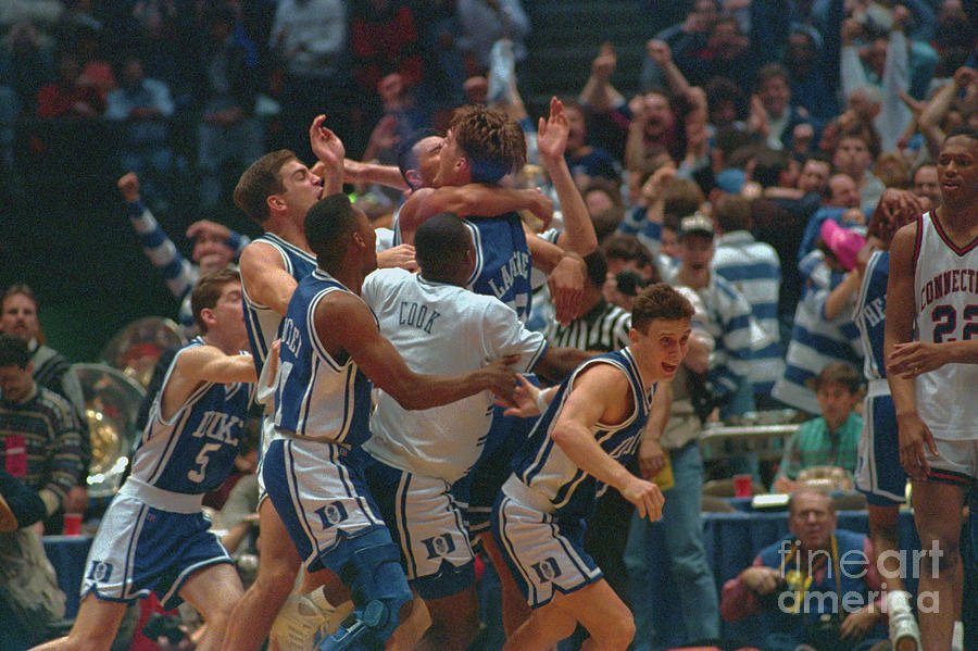 Christian Laettner Photograph - Basketball Action With Christian by Bettmann