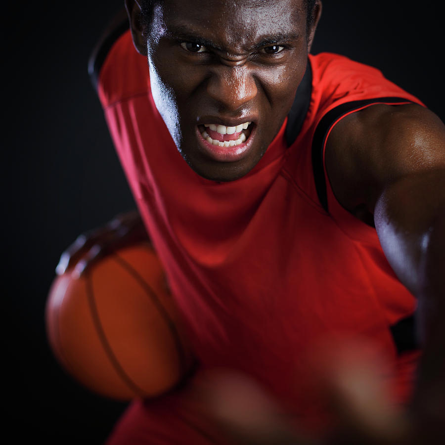 Basketball Agressive Palyer Photograph by Tempura