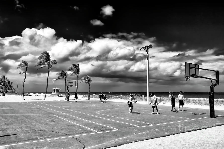 Basketball at Fort Lauderdale Beach Photograph by John Rizzuto