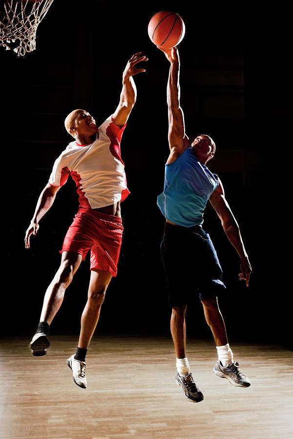 Basketball Players Playing Basketball Photograph by Compassionate Eye Foundation/chris Newton