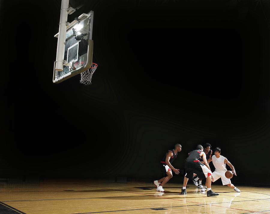 Basketball Players Playing On Court Photograph by D Miralle Basketball Players Playing On Court Photograph by D Miralle