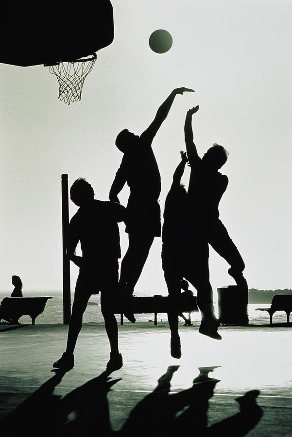 Basketball, Small Group Playing Beside Photograph by Joe Mcbride