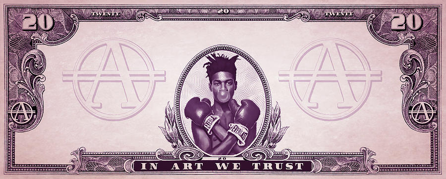 Basquiat Dollar Bill Painting by Nicholas Miller & Thomas Hussung ...