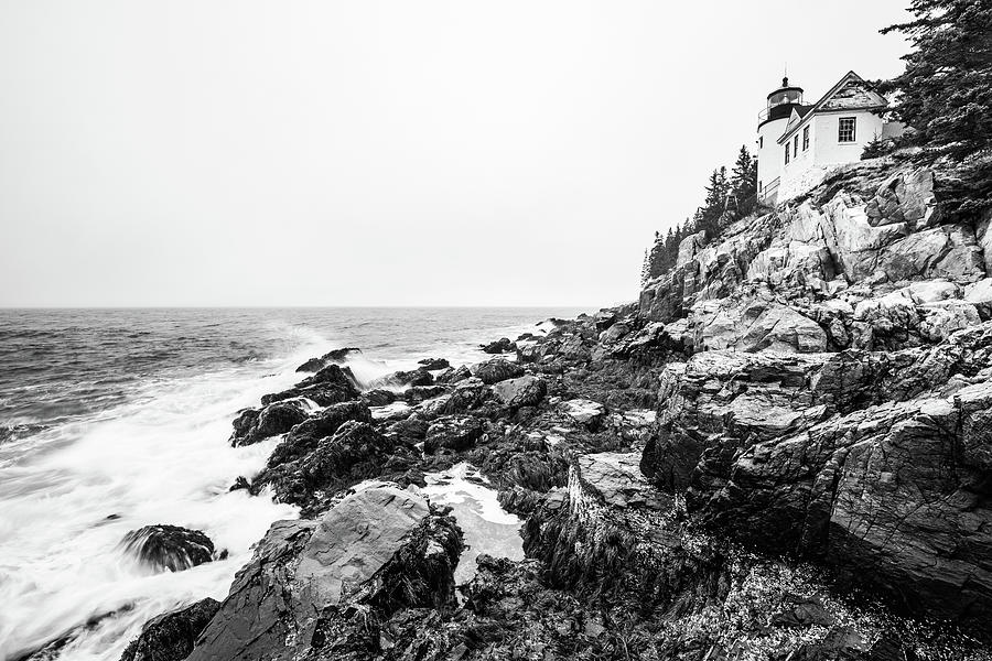 Bass Harbor Head Lighthouse in Winter Photograph by Stefan Mazzola