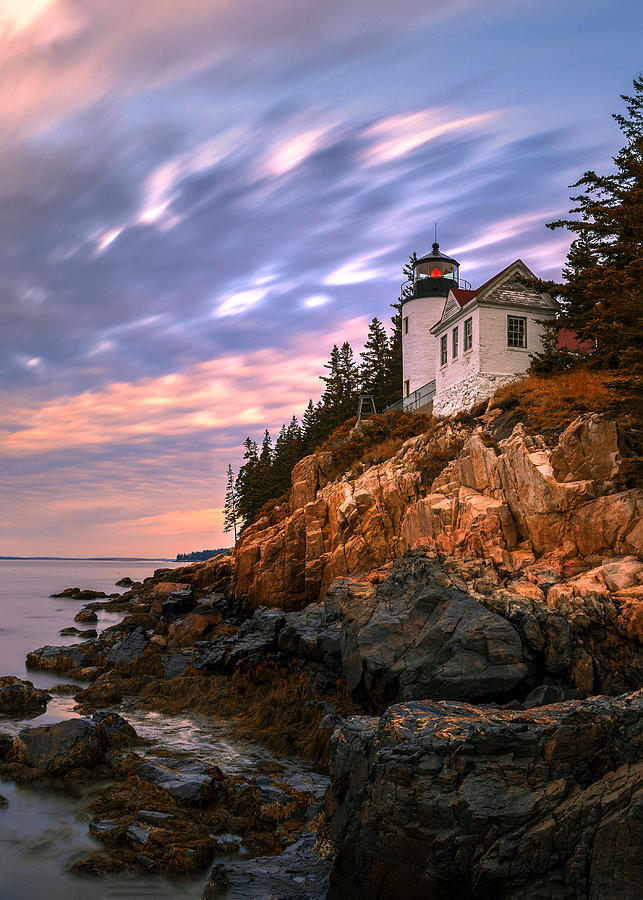 Bass Harbor Head Lighthouse Photograph by Kai Dan - Fine Art America