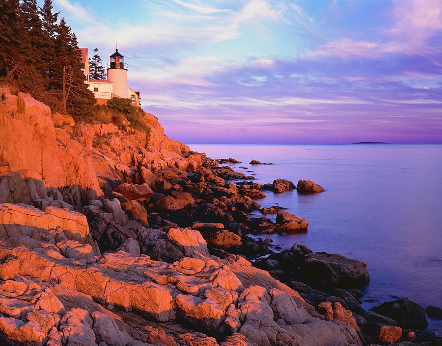 Bass Harbor Lighthouse Maine P Photograph by Ron thomas