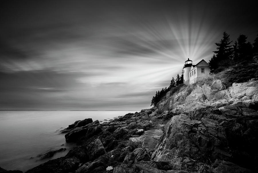 Acadia National Park Photograph - Bass Harbor Lighthouse by Moises Levy