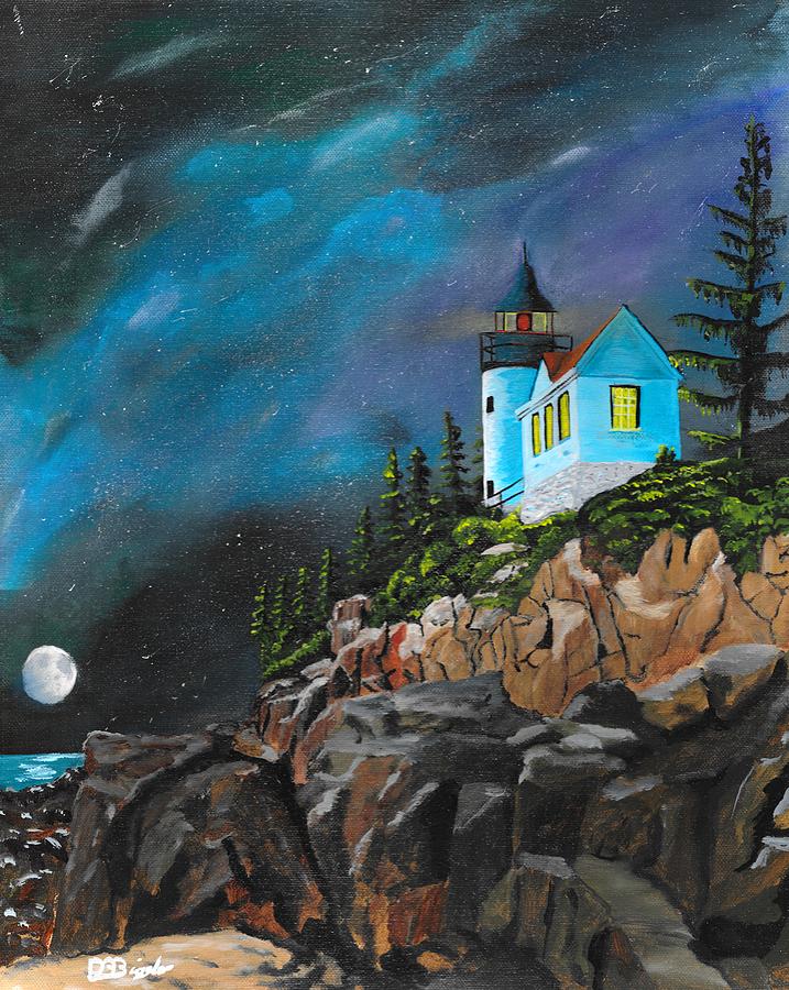 Bass Harbour Painting by David Bigelow