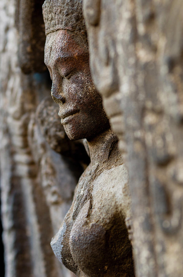Bass Relief Carving At Wat Nokor Photograph by Matt Davies Noseyfly@yahoo.com