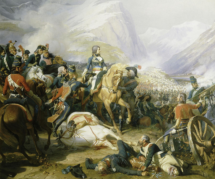 Battle Painting - Bataille De Rivoli, 1797 by Felix Philippoteaux Battle Painting - Bataille De Rivoli, 1797 by Felix Philippoteaux