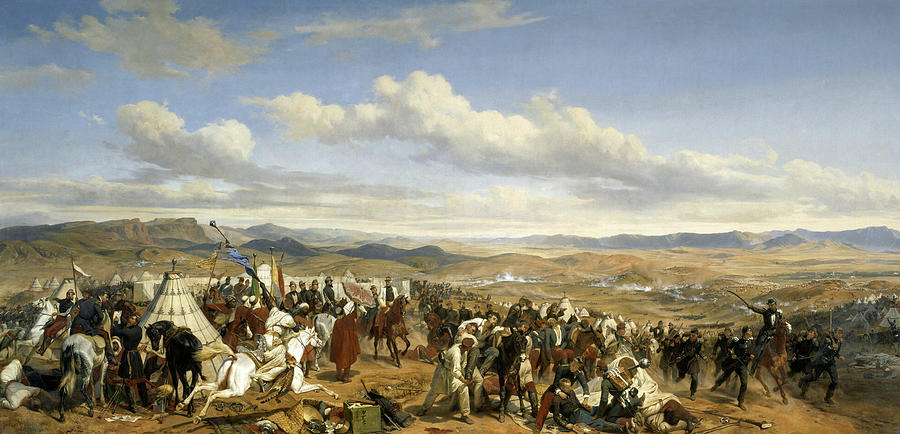 Horace Vernet Painting - Bataille dIsly, Victoire de lIsly, 1844 by Emile Jean Horace Vernet